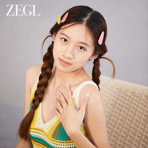 ZEGL树脂多巴胺发夹边夹可爱少女侧边碎发刘海夹鸭嘴夹子头饰发卡 商品图2