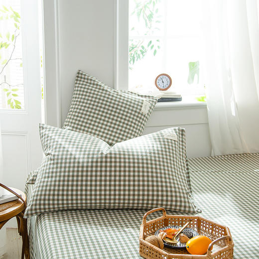 水洗棉四件套色织全棉100纯棉枕套床单被套春秋冬三件套床上用品 商品图4