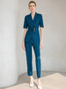 2023年夏季新款高端蓝色西装套装女套裤气质时尚职业装正装西服 商品缩略图2