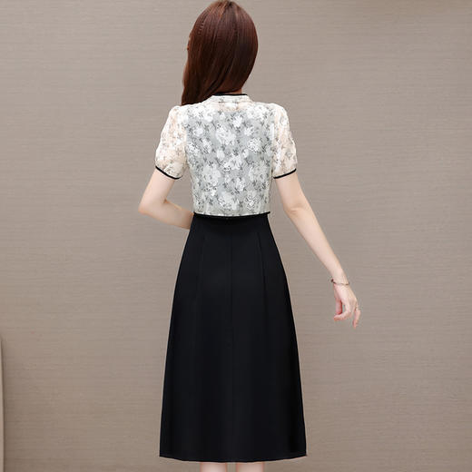 时尚内搭连衣裙，印花短袖套头小衫两件套QYM-XYKL-28113-L 商品图2