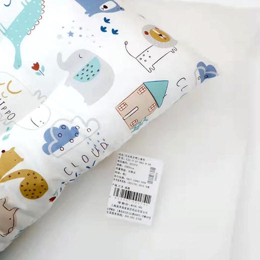 我享我家儿童枕头芯3-12岁全棉可水洗枕幼儿园午睡枕 商品图4