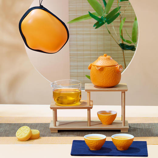 开橘好运乐享大运礼盒茶具组 商品图0