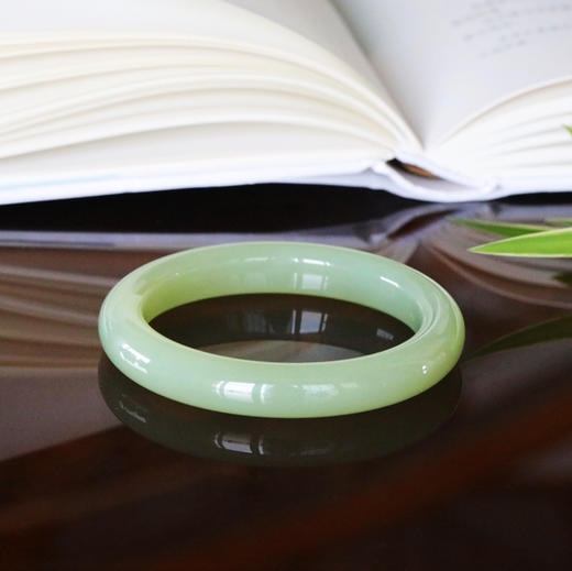 和田玉（青玉）手镯--晴水绿（圈口请备注留言） 商品图10