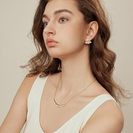 ARSIS【纯真年代系列】纯真年代微笑项链轻奢法式精致小众s925项链 商品图3