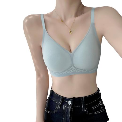 【裸感天花板 • 养护轻薄内衣 】薄款设计感无痕内衣女，可拆卸，无痕设计，舒适贴合，无钢圈，聚拢文胸，夏季凉感透气上托胸罩！ 商品图4