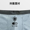 3件装男士平角裤中腰抗菌纯棉内裤高弹力印花全棉短裤内档四角裤 商品缩略图3