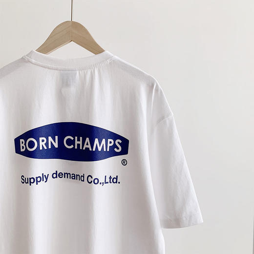 born champs后背logo两色情侣T恤 商品图2