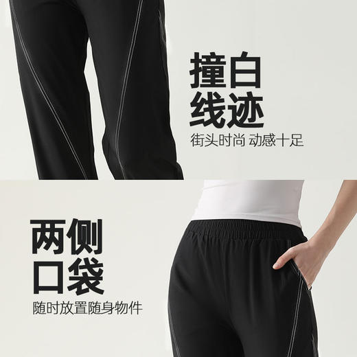 宽松束脚速干运动裤女夏季薄款休闲显瘦阔腿哈伦裤防晒跑步健身服JM 000 CK632 商品图1