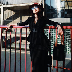 “刚柔并济”不规则西装外套单西 颈袖添香-20144144