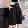 「西装A字裤！数款可选」雪纺西装短裤 女高腰夏季薄款显瘦黑色休闲阔腿小个子冰丝五分中裤 商品缩略图3