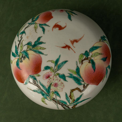 清 粉彩福寿纹圆形盖盒 商品图2