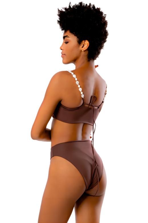 MAYGEL CORONEL- LEDA Bikini - Brown - 泳衣 - 棕色 商品图2