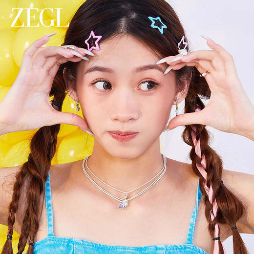 ZEGL星星y2k多巴胺发夹女彩色侧边刘海夹碎发夹子bb夹发卡头饰品 商品图4