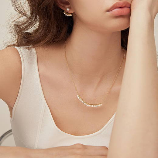 ARSIS【纯真年代系列】纯真年代微笑项链轻奢法式精致小众s925项链 商品图6