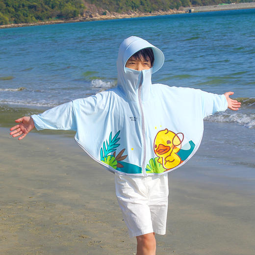 【小鸭儿童防晒衣防紫外线】外套薄款透气冰感户外薄款透气，小鸭衣轻薄透气，缝线整齐，紫外线拜拜。去海边、登山都能穿，就怕你太过分。 商品图7