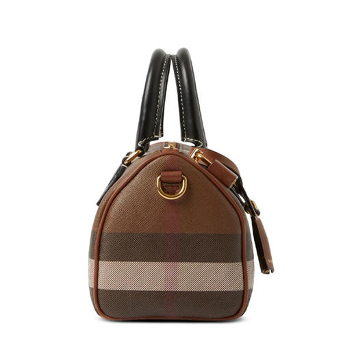 【二】BURBERRY 巴宝莉 女士格纹迷你保龄球包 格子 8069663 A9011 商品图1