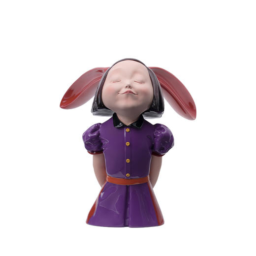 稀奇艺术向京《我看到了幸福-勿忘我》玻璃钢材质纯手绘上色雕塑 商品图4