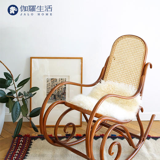 波兰进口-索耐特藤面摇椅 商品图0