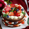 「招牌」 浆果阵地--草莓芝士奶油酱戚风裸蛋糕【芝士奶油 浓郁不腻】 商品缩略图0