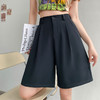「西装A字裤！数款可选」雪纺西装短裤 女高腰夏季薄款显瘦黑色休闲阔腿小个子冰丝五分中裤 商品缩略图2