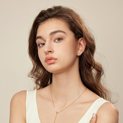 ARSIS银饰｜纯真年代系列 微笑耳钉 商品图1