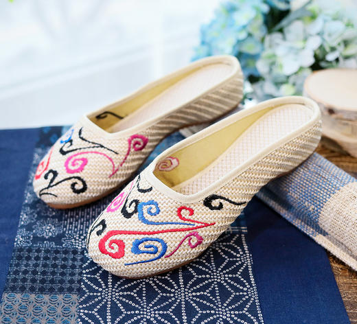 布鞋凉拖休闲散步逛街旅游牛筋底拖鞋YR 商品图2