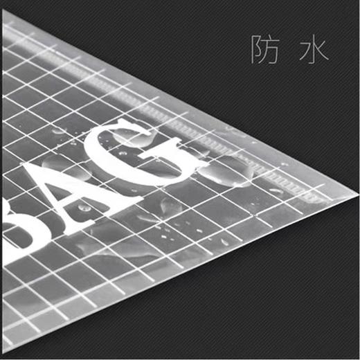 文件袋透明A4文件夹按扣袋塑料资料档案袋收纳办公用品纽扣袋公文袋文具资料夹网格白色文件夹18C厚1个 商品图2