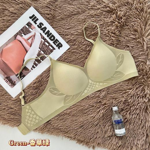 【裸感天花板 • 养护轻薄内衣 】薄款设计感无痕内衣女，可拆卸，无痕设计，舒适贴合，无钢圈，聚拢文胸，夏季凉感透气上托胸罩！ 商品图5