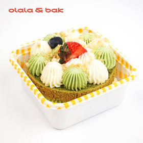 抹茶榛子盒子蛋糕