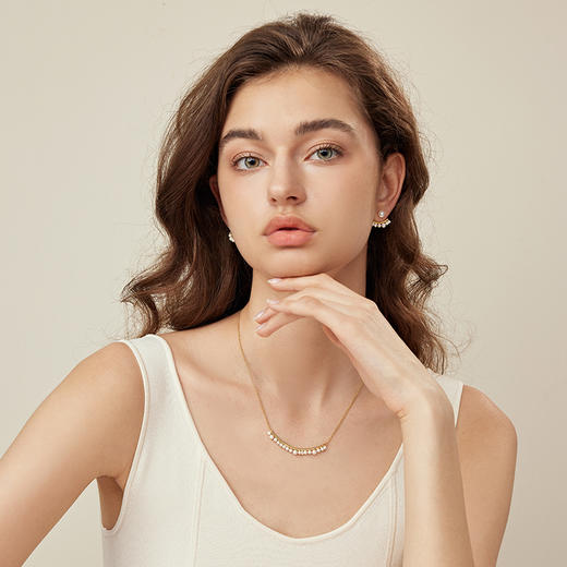 ARSIS【纯真年代系列】纯真年代微笑项链轻奢法式精致小众s925项链 商品图1