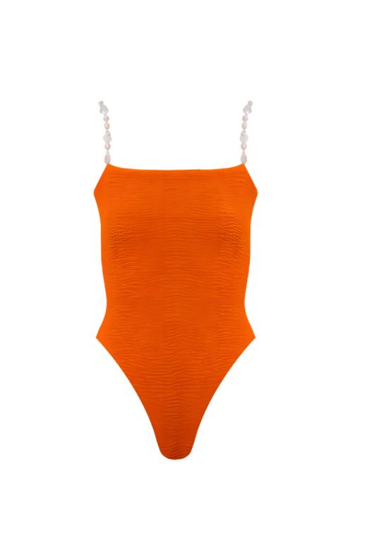 Maygel Coronel - Kala One Piece - Orange Texture - 泳衣 - 橙色 商品图0