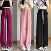 【窄版西装阔腿裤女裤，春夏休闲直筒高腰宽松】小个子夏季薄款，高腰设计令身材更显纤细，裤子宽松舒适，展现女性优雅与大方。 商品缩略图0
