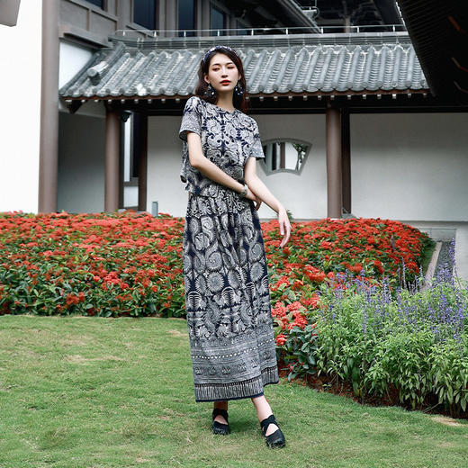 思茶碎花半裙 | 现货加急发 商品图0