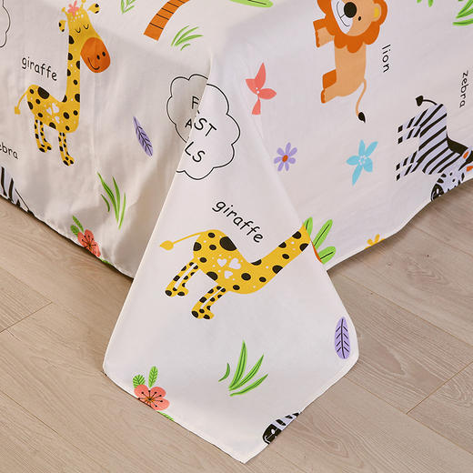 学生宿舍纯棉卡通被套三件套单人床上用品被罩床单全棉小清新春夏 商品图3