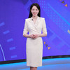 杏色小香风连衣裙女气质名媛高端绸缎领西装裙艺考年会主持人礼服 商品缩略图2