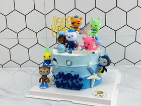 三色渐变海底小纵队总动员