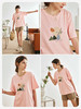 OLrain欧芮儿法式粉色短袖T恤女夏季2023年新款宽松立体刺绣上衣 商品缩略图2