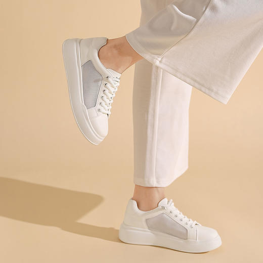 西村名物2023夏季新款时尚休闲鞋小白鞋13061 商品图2
