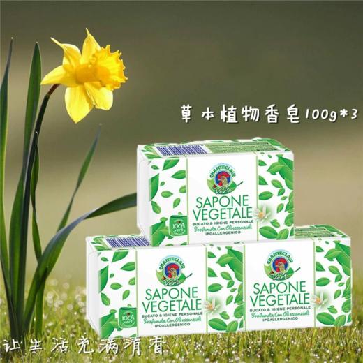 【中欧班列精选3块】ON 意大利进口公鸡头植物洗衣皂洗手皂防敏感深层去污清香 100g/100g*3 商品图0