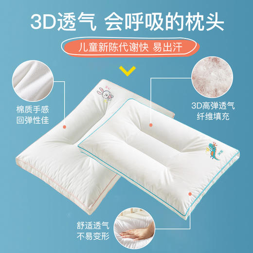 A类全棉儿童枕头3岁以上幼儿园6岁小学生专用宝宝1岁小枕芯抗菌 商品图1