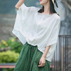 裁缝学苑AS57 苎麻连肩袖短袖小衫纸样女衬衫棉麻上衣打版裁剪板 商品缩略图1