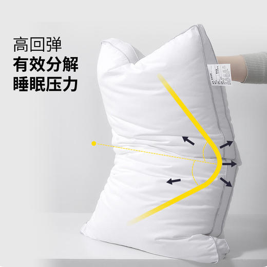 五星级酒店枕头枕芯一对装助睡眠家用护颈椎枕单人学生宿舍男整头 商品图3