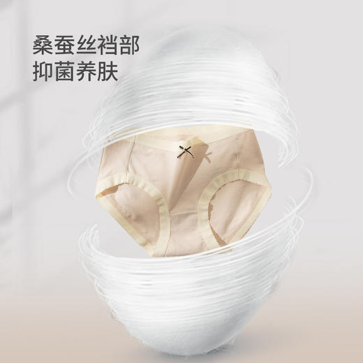 7条装】纯棉内裤女士春全棉裆高腰无痕大码裸感透气舒适三角短裤 商品图1