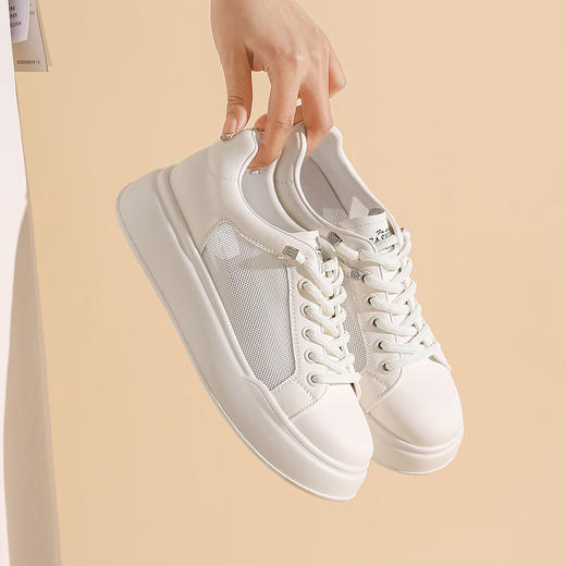 西村名物2023夏季新款时尚休闲鞋小白鞋13061 商品图3