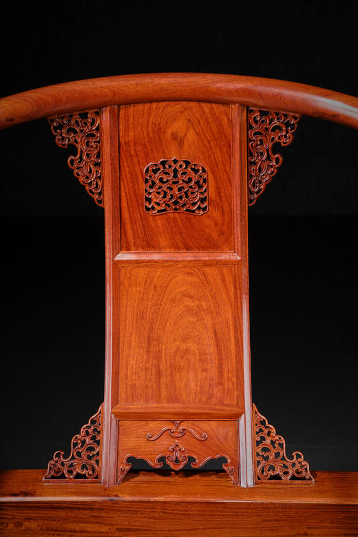 红桥红  家具严选  缅甸花梨（大果紫檀）【带托泥 皇宫 圈椅 三件套】 商品图3