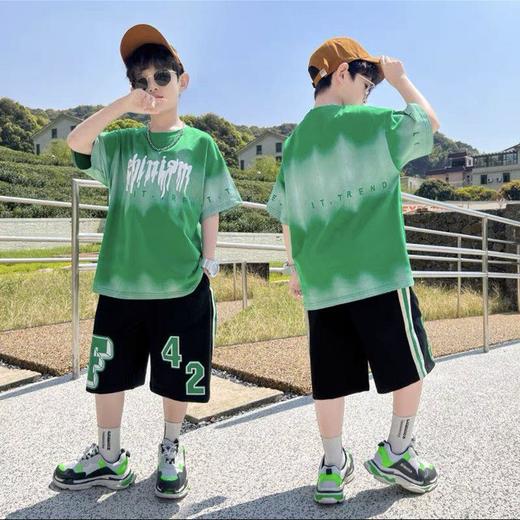 男童夏装短袖套装2023新款中大童洋气酷帅男孩夏季时髦儿童网红潮 商品图3