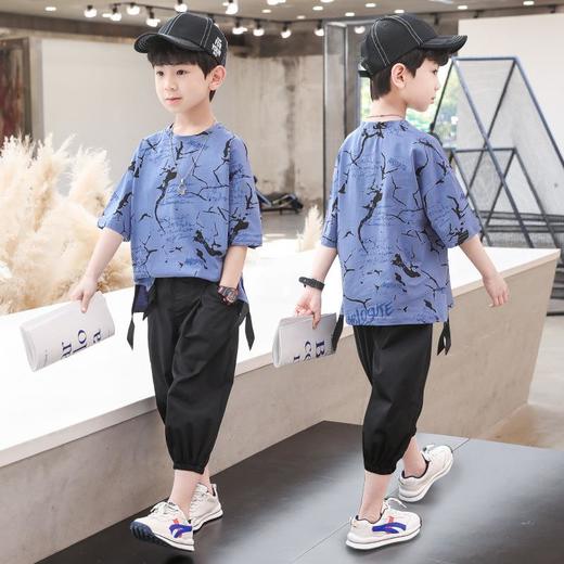 儿童装男童夏装套装新款网红洋气潮装中大童2023年休闲韩版两件套 商品图0