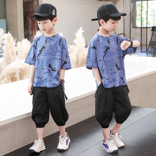 儿童装男童夏装套装新款网红洋气潮装中大童2023年休闲韩版两件套 商品图2
