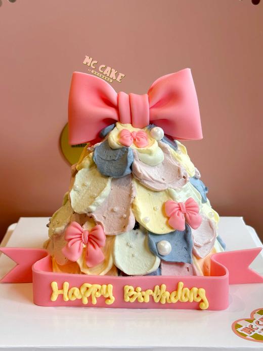 彩色蝴蝶结蛋糕 商品图0