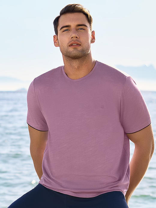 安莉芳旗下IVU男士夏季短袖圆领T恤上衣可外穿家居服睡衣UL00122 商品图2